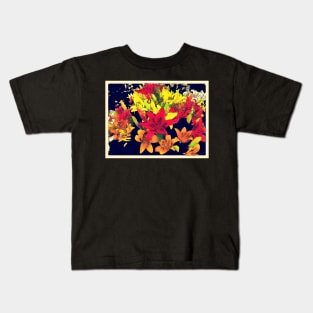 Large Bunch of Flowers Kids T-Shirt